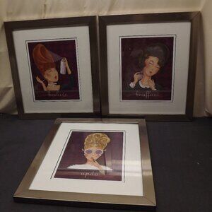 Bouffant, Beehive & Updo Framed Art Print by Shari Warren